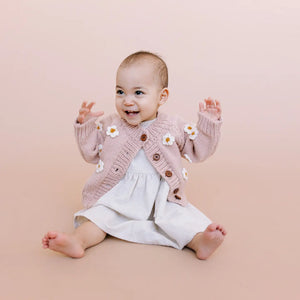 Flower Cardigan Blush