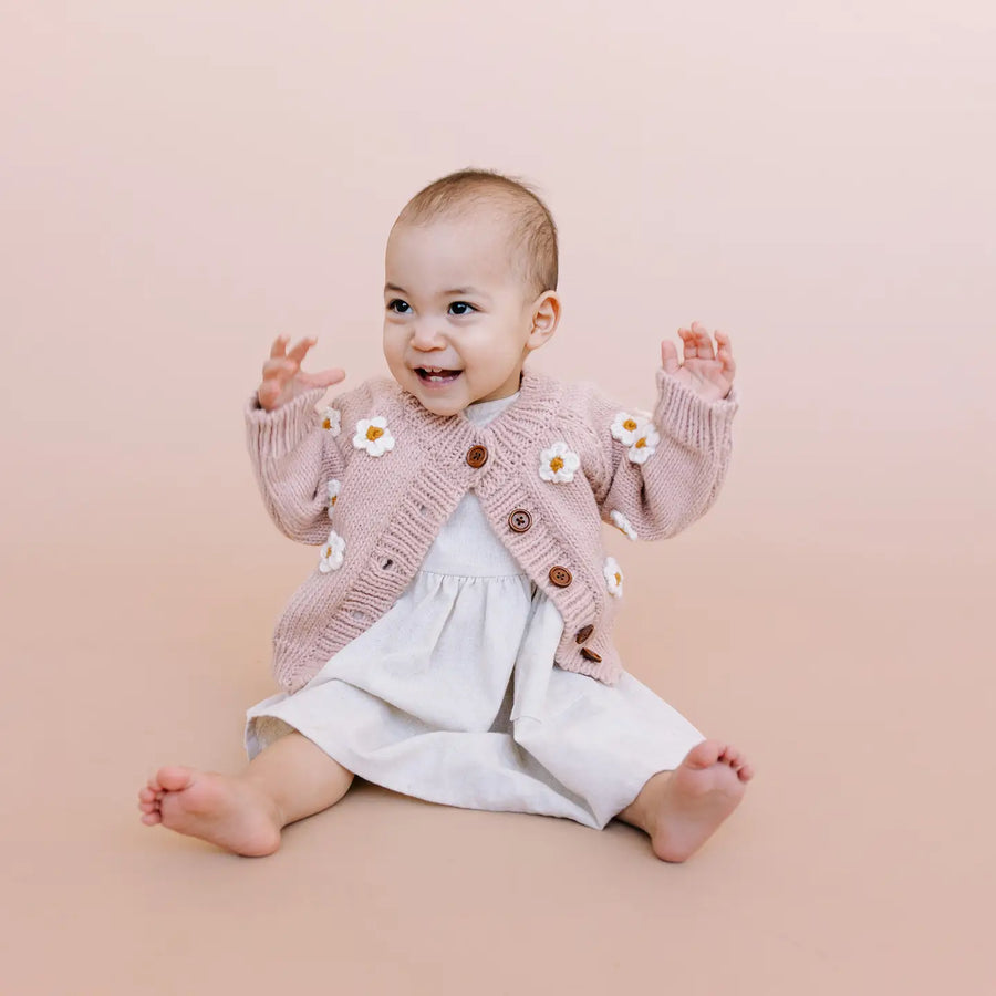 Flower Cardigan Blush