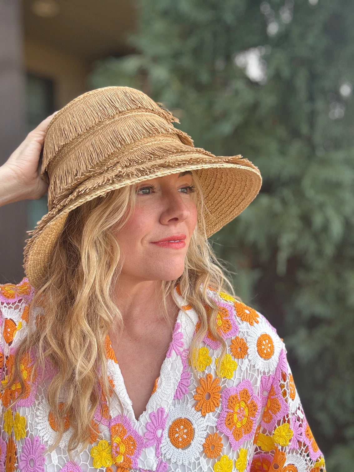 Taylor Elliot | Maxine Fringe Raffia Hat