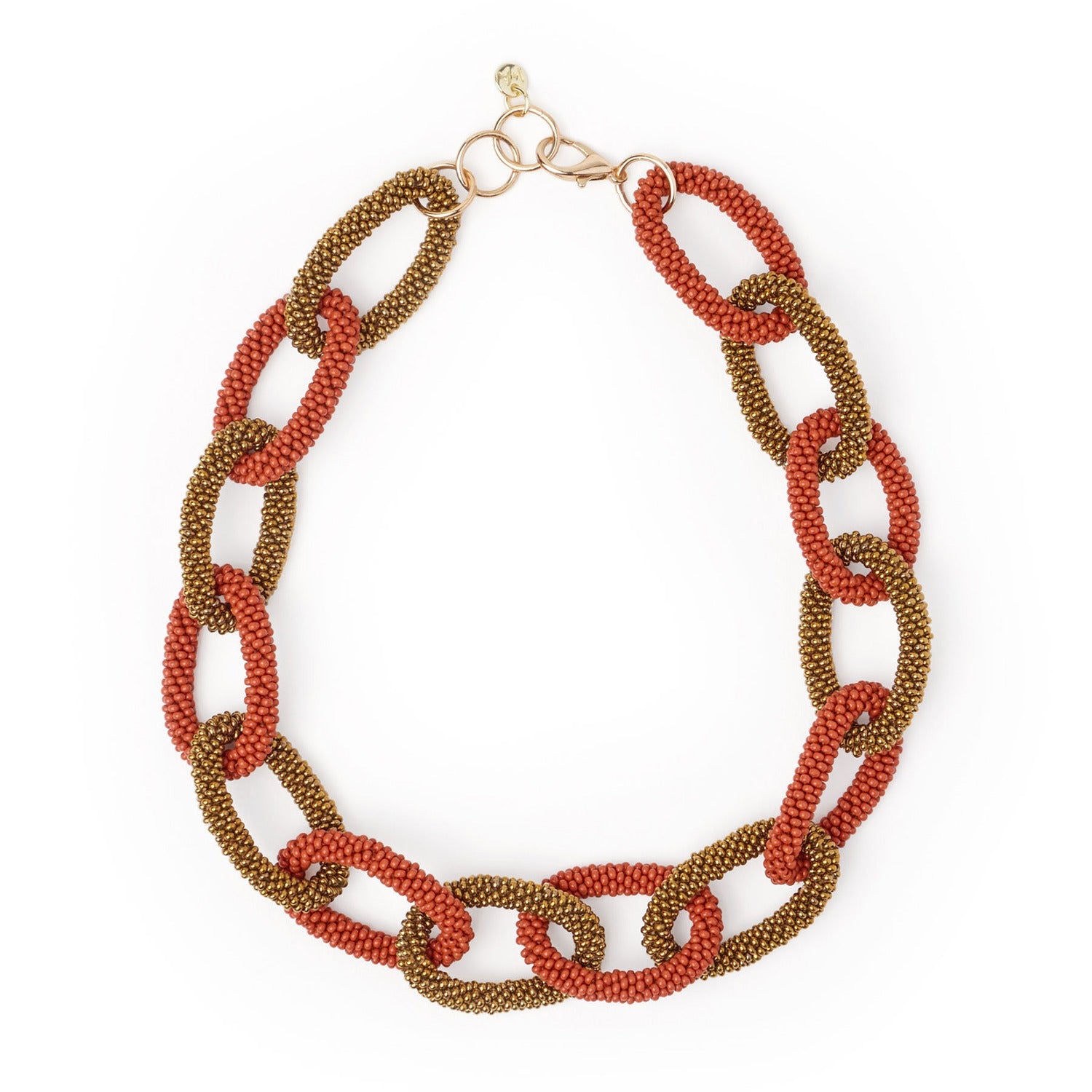 Gameday Chain Link Beaded Necklace