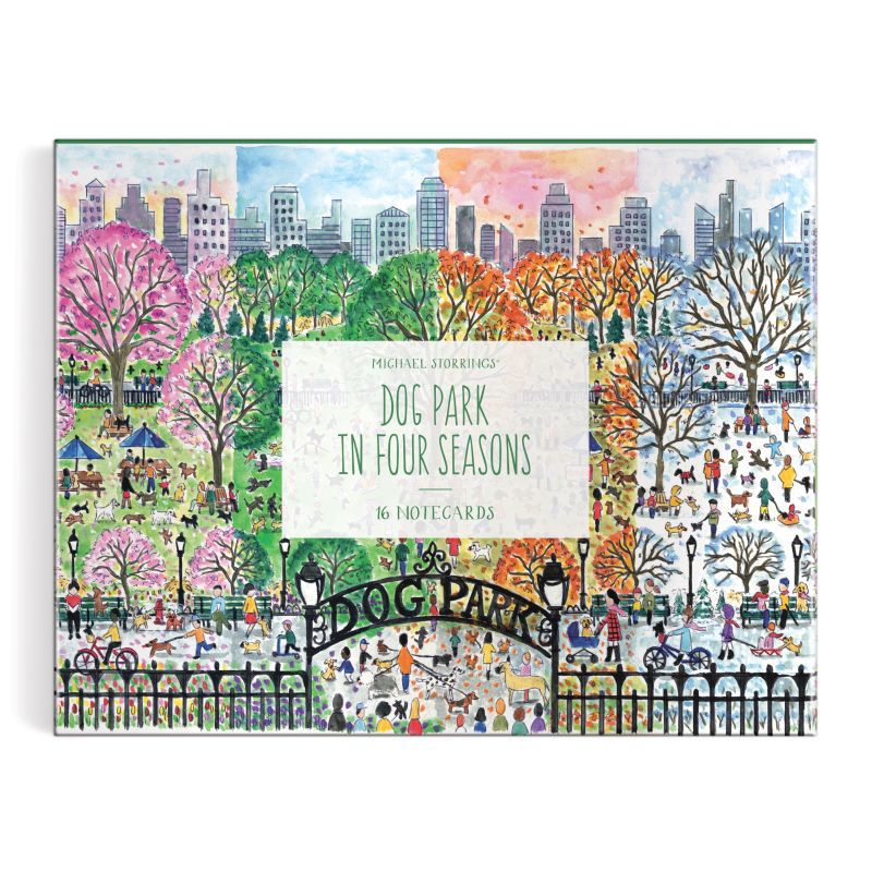 Dog Park in Four Seasons Greeting Card Assortment