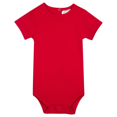 Short Sleeve Red Infant Bodysuit