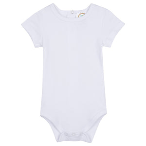 Short Sleeve White Infant Bodysuit