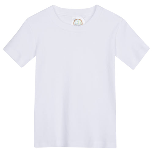 Boy's Short Sleeve White T-Shirt