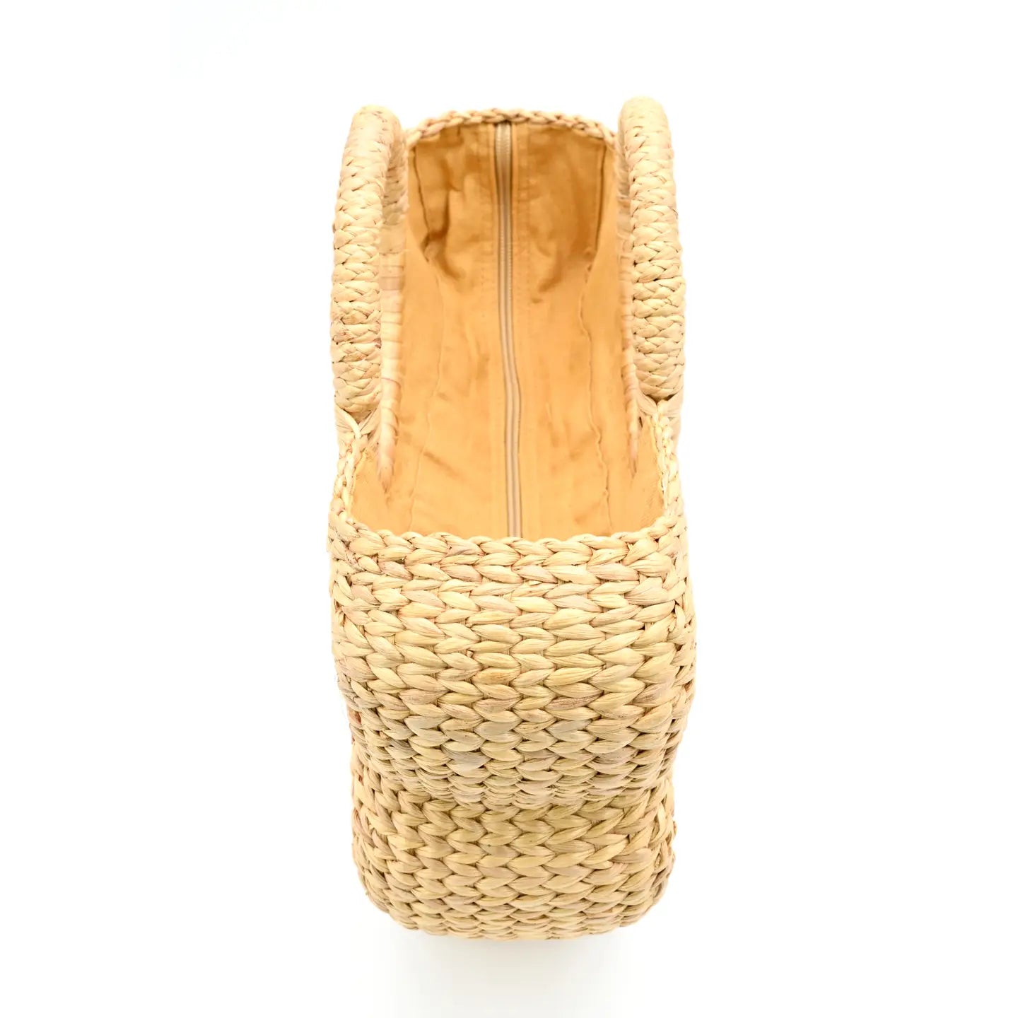 Flower Scalloped Handwoven Tote
