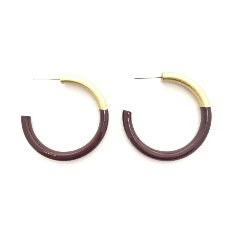 Medium Liz Hoop Earrings - 1.5''