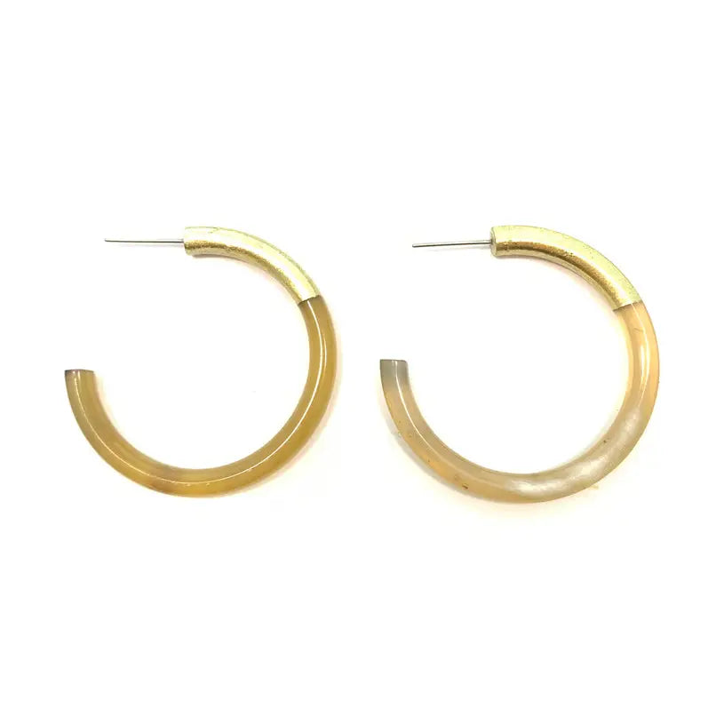 Medium Liz Hoop Earrings - 1.5''