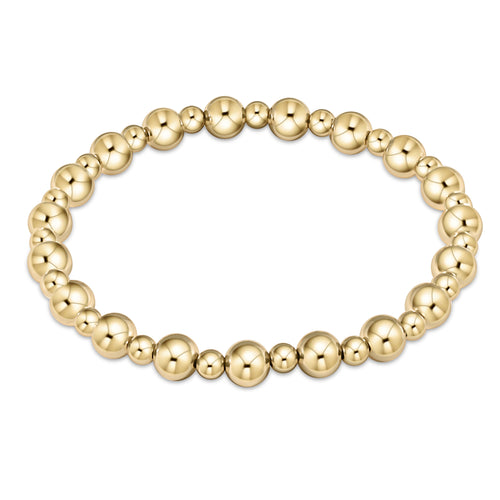 eNewton extends | Classic Grateful 6mm Bead Bracelet - Gold