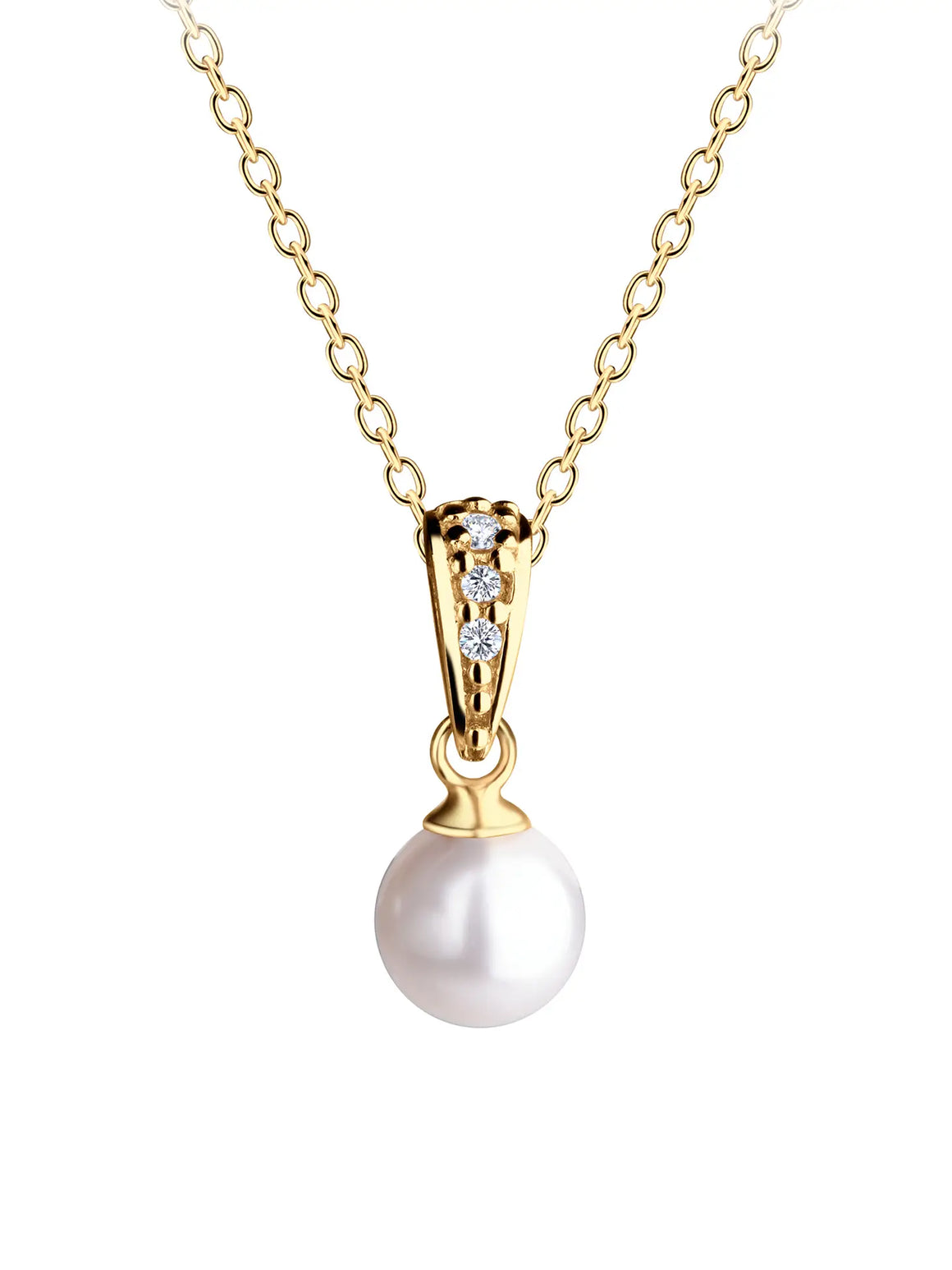 Cherished Moments | Gold Plated Pearl Pendant