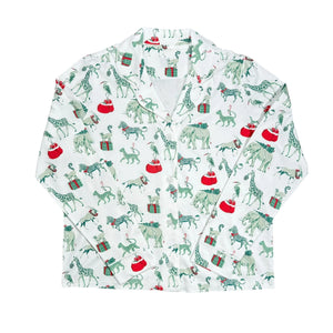 Heyward House | Women's Pajama Set Christmas Safari