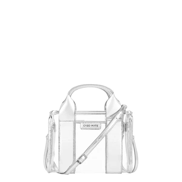 Case-Mate Silver Chrome Jelly Stadium Bag