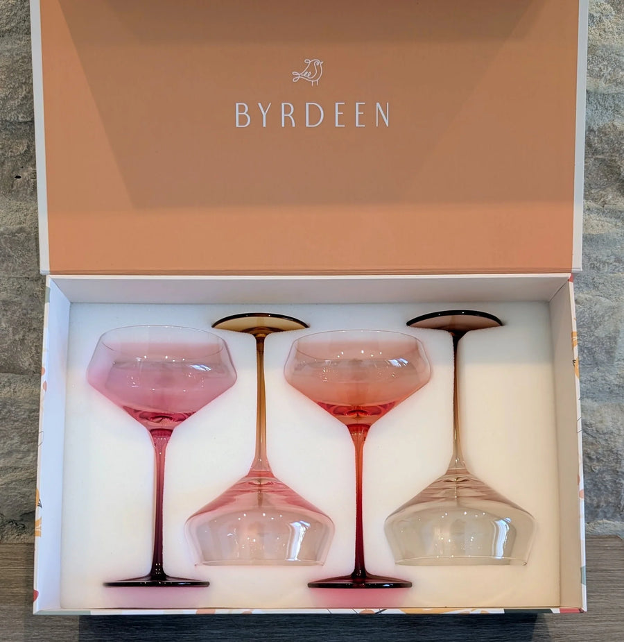 Byrdeen | Autumn Coupe Glass Set of 4