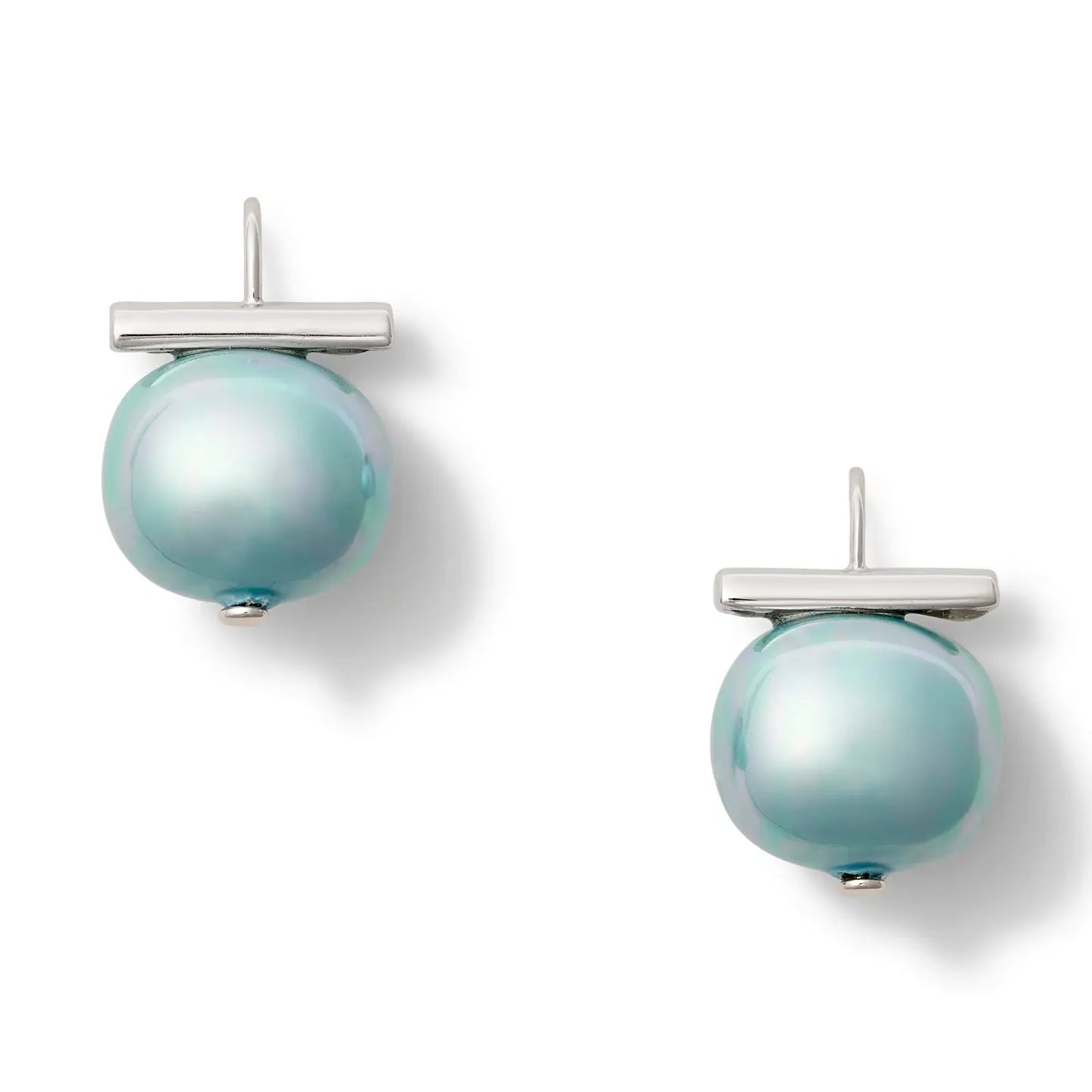 CC & Co. | Gold Pebble Pearl Earrings - Medium