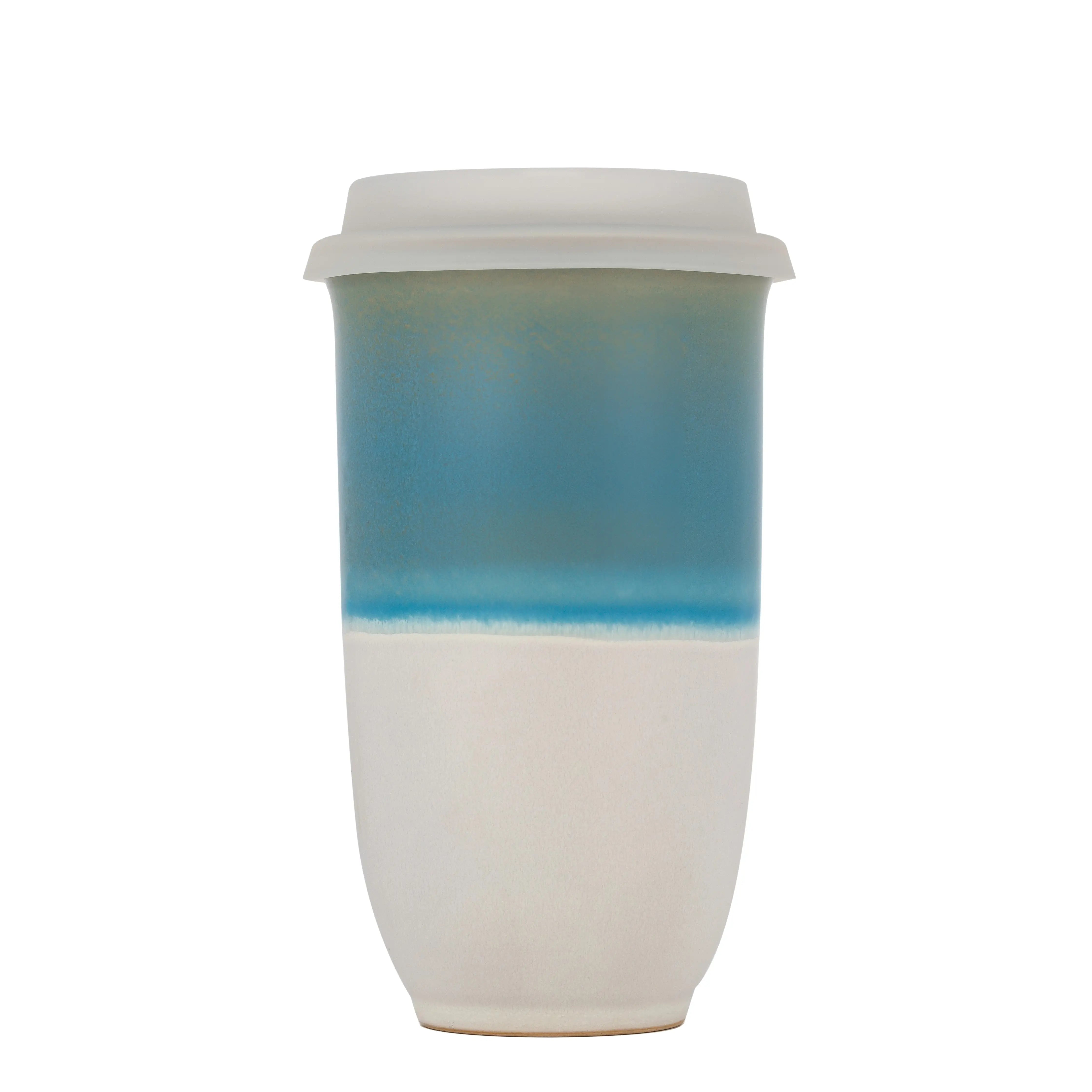 12oz Ceramic Mug with Sleeve and Lid
