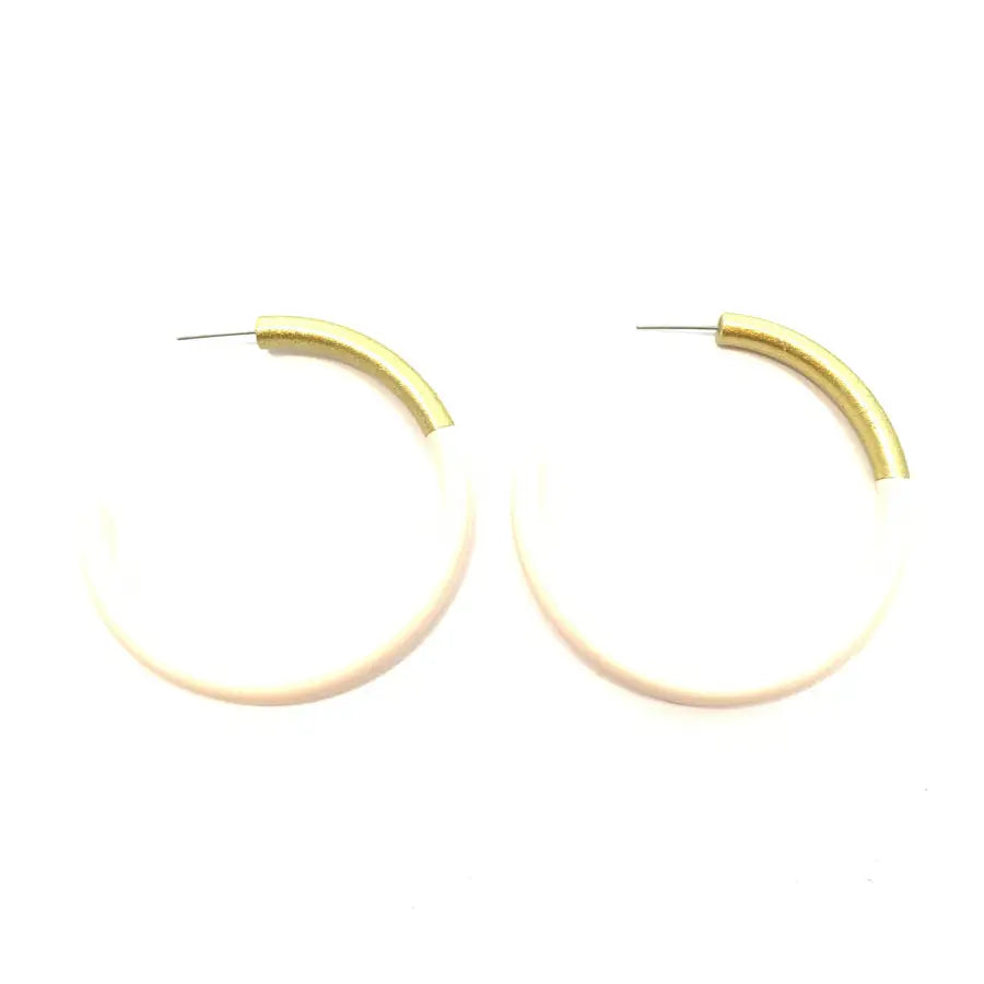 Large Liz Hoop Earrings - 2.25''