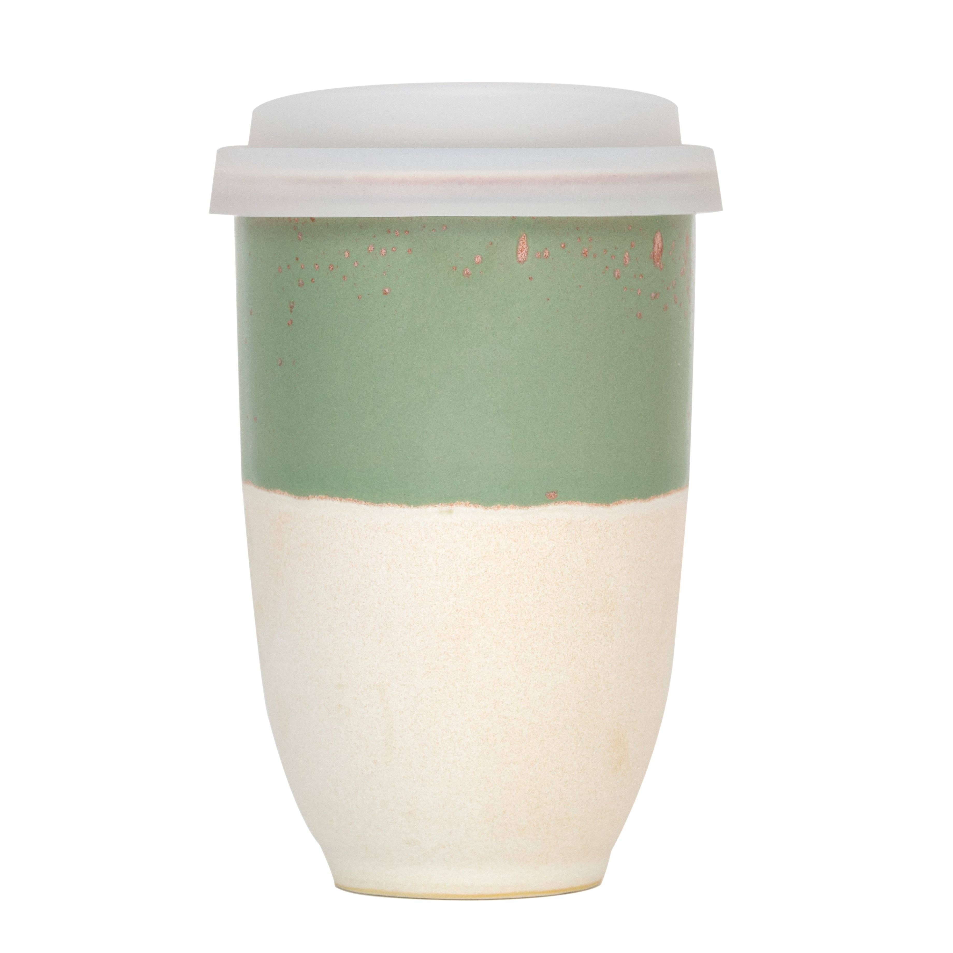 12oz Ceramic Mug with Sleeve and Lid