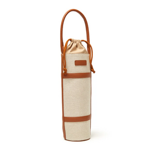 Capri Canvas and Leather Single Wine Tote