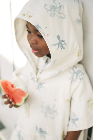 Pehr | Octopus Oasis Hooded Poncho Towel