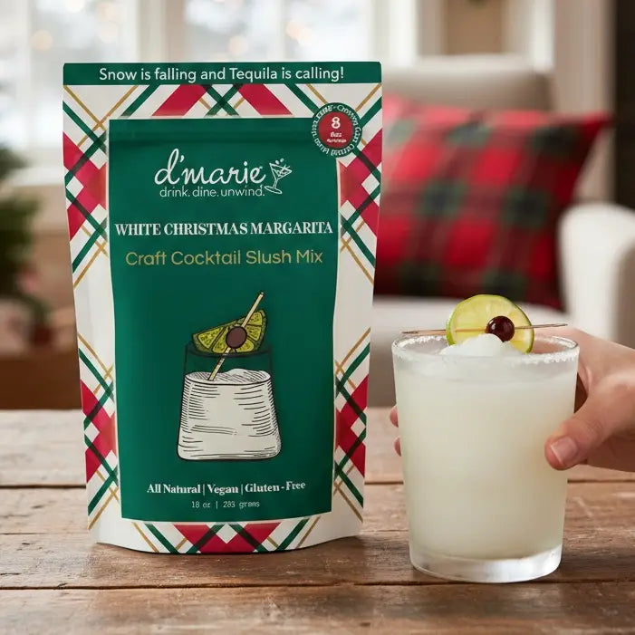 White Christmas Margarita Ready to Freeze Drink Pouch Mix