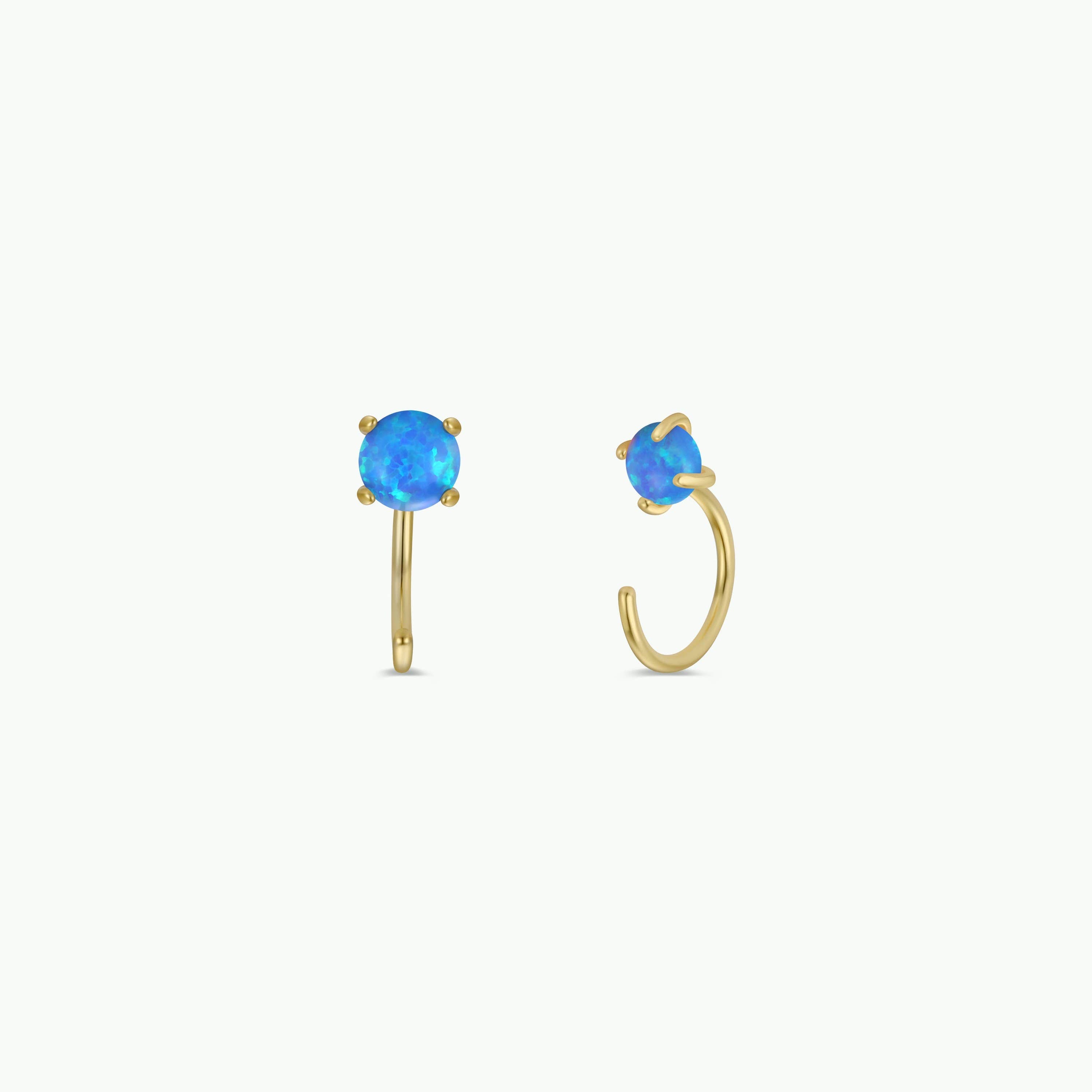 Huggies - Fire Opal - Earrings