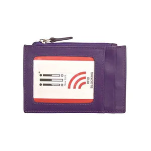 ili New York | Leather I.D. and Credit Card Holder w/ Zip Pocket