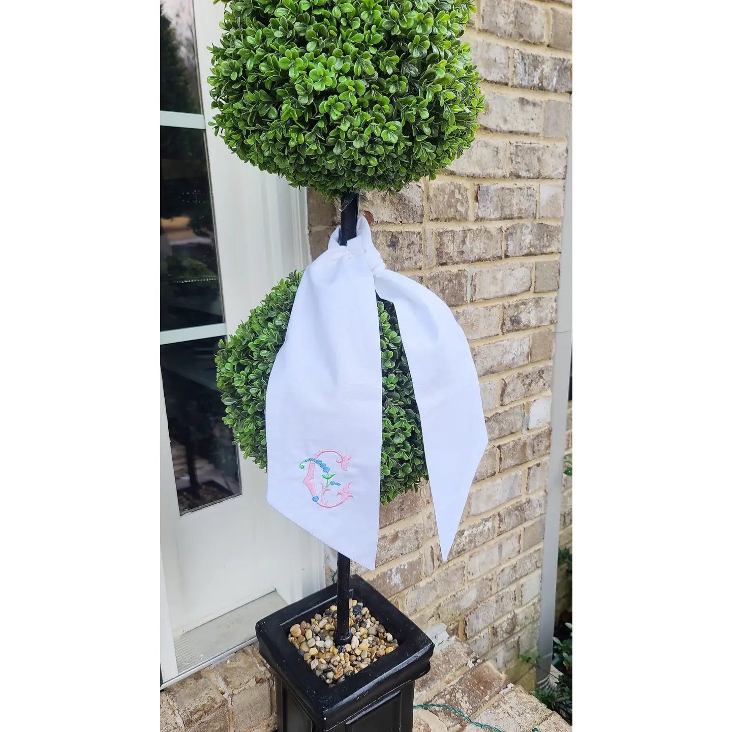 White Wreath Sash