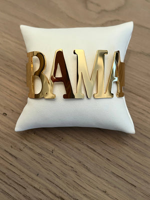 BAMA Silver Bangle Bracelets Tarnish Resistant