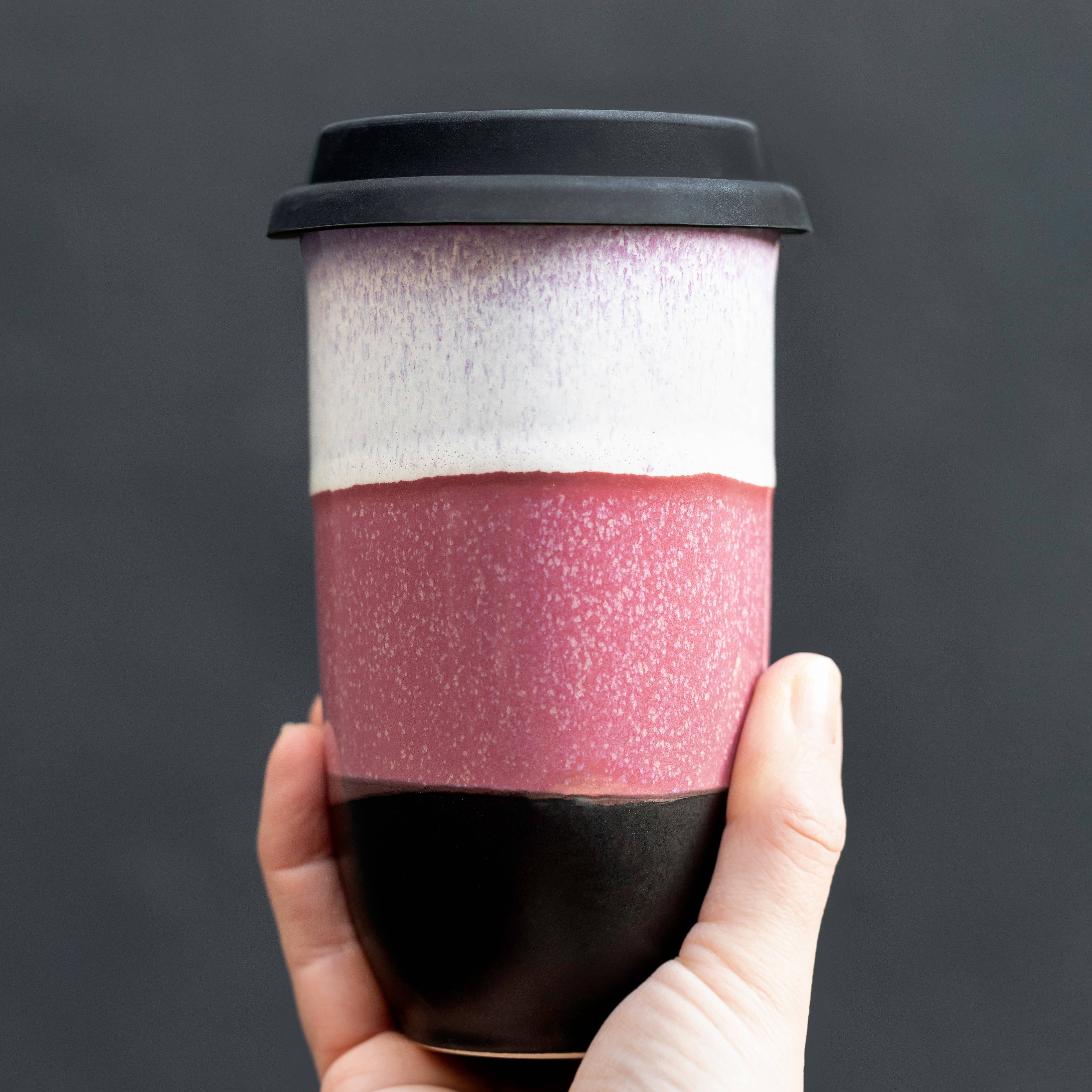 Eclipse 16oz Ceramic Travel Mug – Reusable with Lid