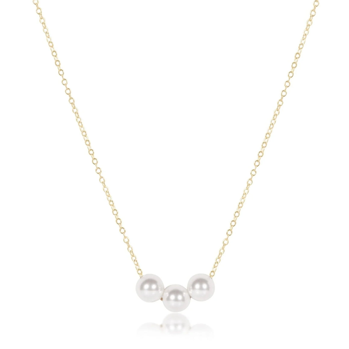 E Newton egirl | 14” Necklace Gold - Joy Pearl