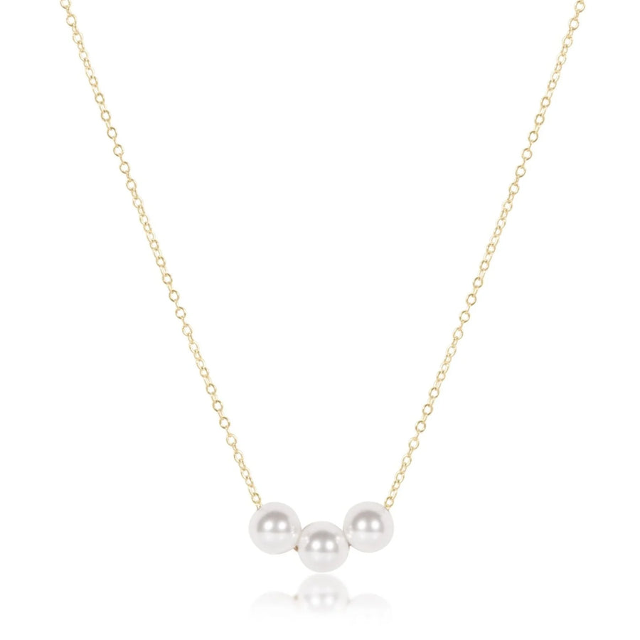 E Newton egirl | 14” Necklace Gold - Joy Pearl