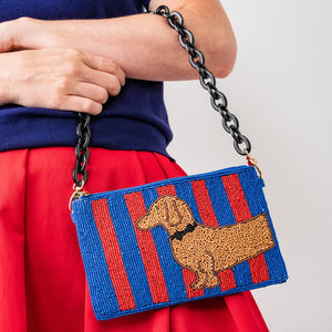 INK + ALLOY | Elenor Dachshaund Beaded Bag