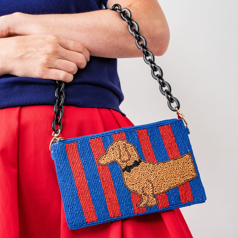 INK + ALLOY | Elenor Dachshaund Beaded Bag