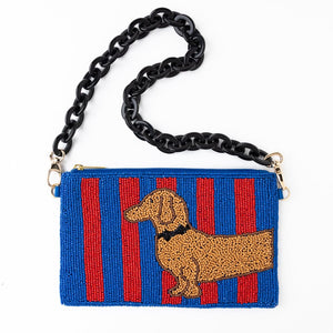INK + ALLOY | Elenor Dachshaund Beaded Bag