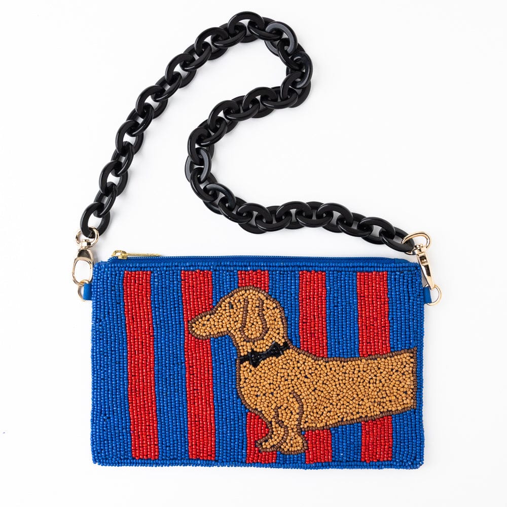 INK + ALLOY | Elenor Dachshaund Beaded Bag