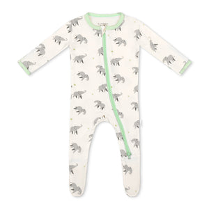 bamboo little | Elephant Zippered Footie