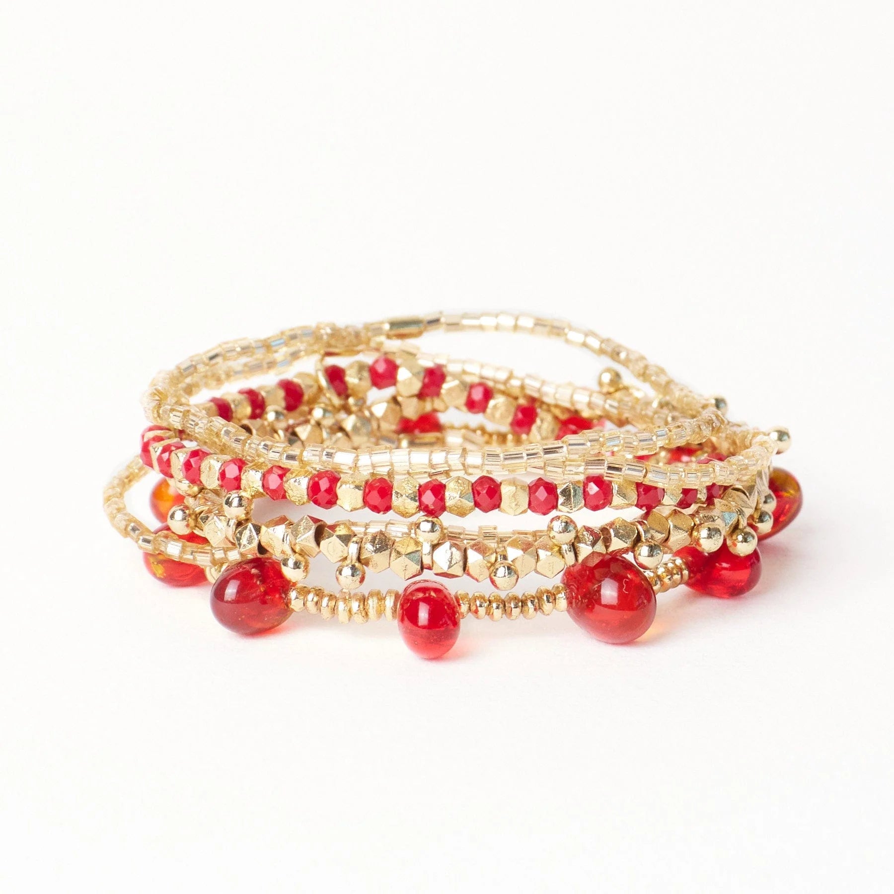 Ella Stack of 5 Stretch Bracelets