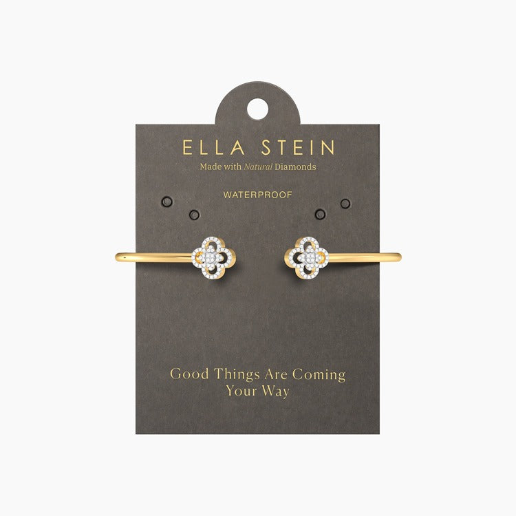 Gold Medium  Wildflower Flexi Cuff Bracelet