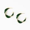 Ink + Alloy | Vanessa Twisted Enamel Hoop Earring