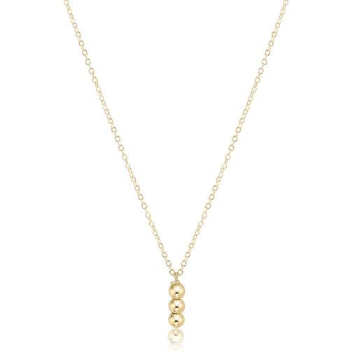 16" Gold Necklace - Joy Charm