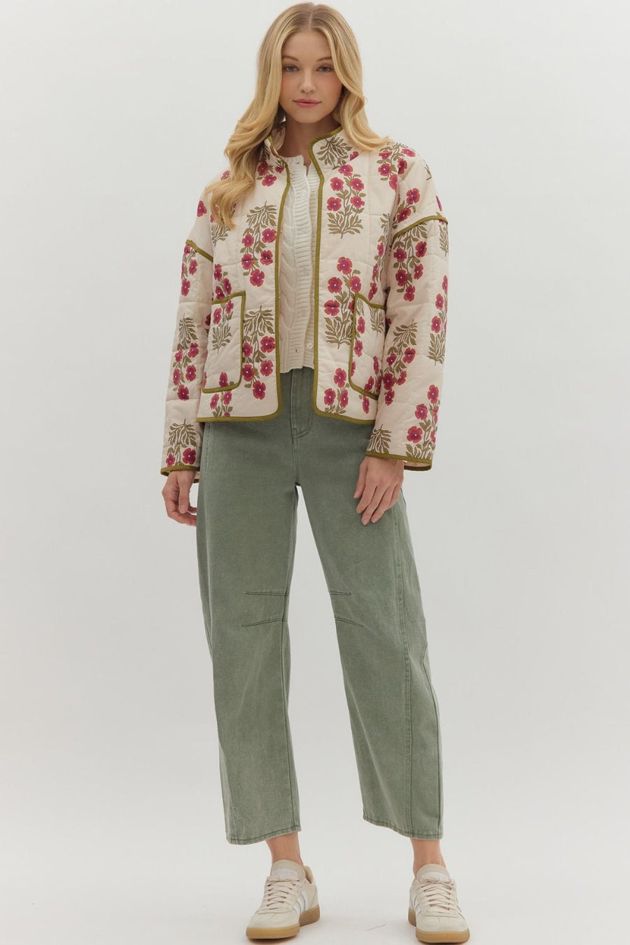 Landon Floral Quilted
