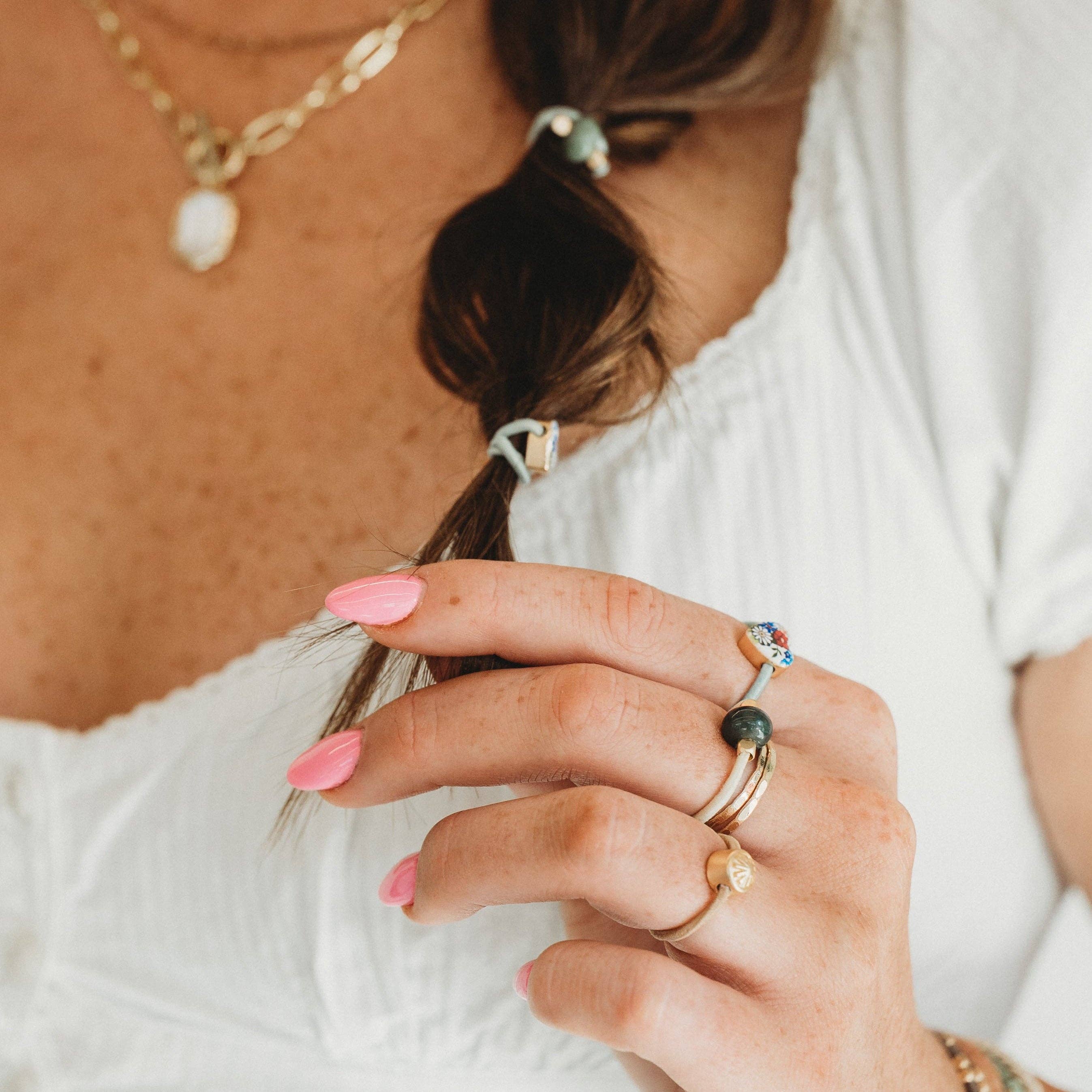 "Terra' Earth Tones Hair Tie Rings