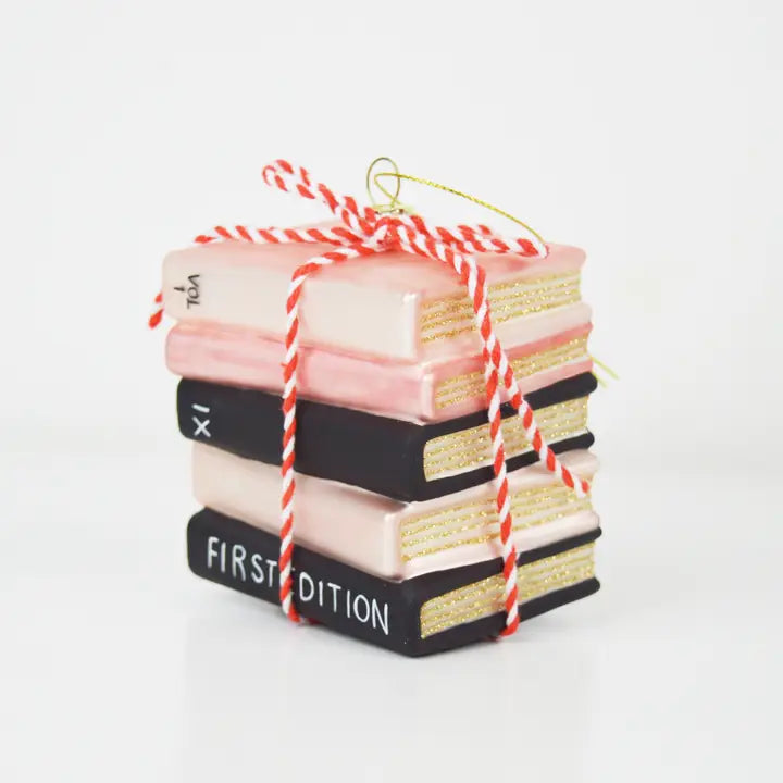 8 Oak Lane | Book Club Glass Ornament