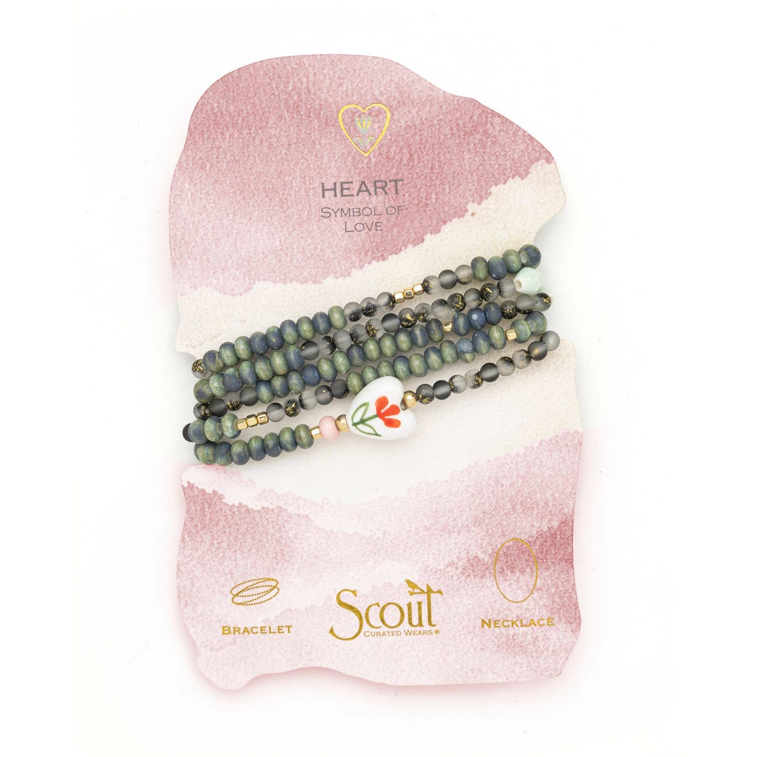 Scout Curated Wears Ceramic Bead Wrap Bracelet/Necklace