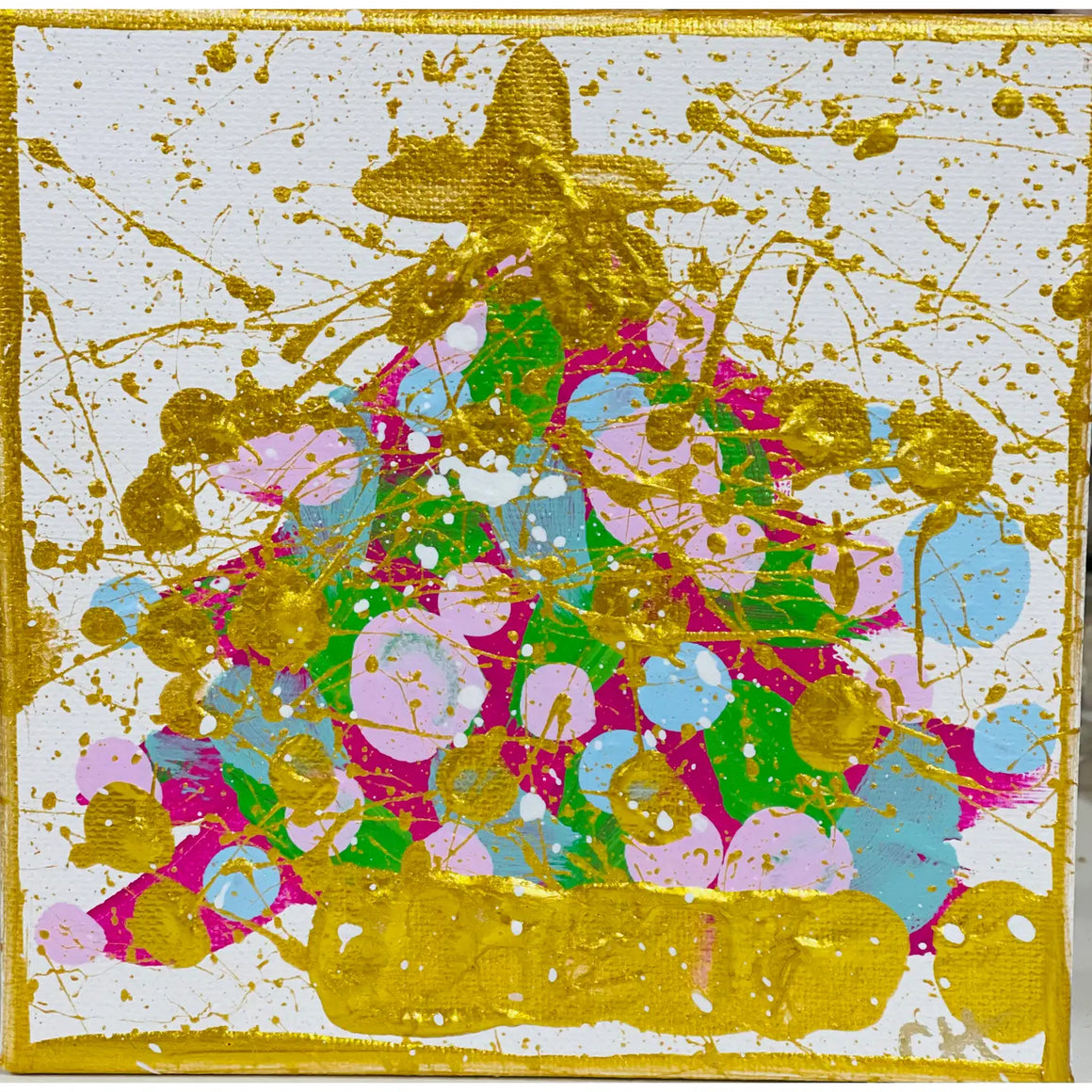 Twinkle Tree Hand Painted Canvas