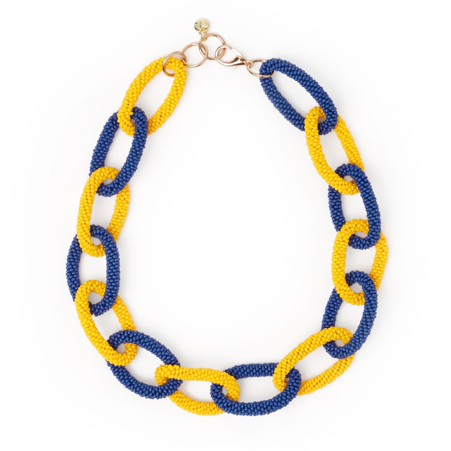 Gameday Chain Link Beaded Necklace