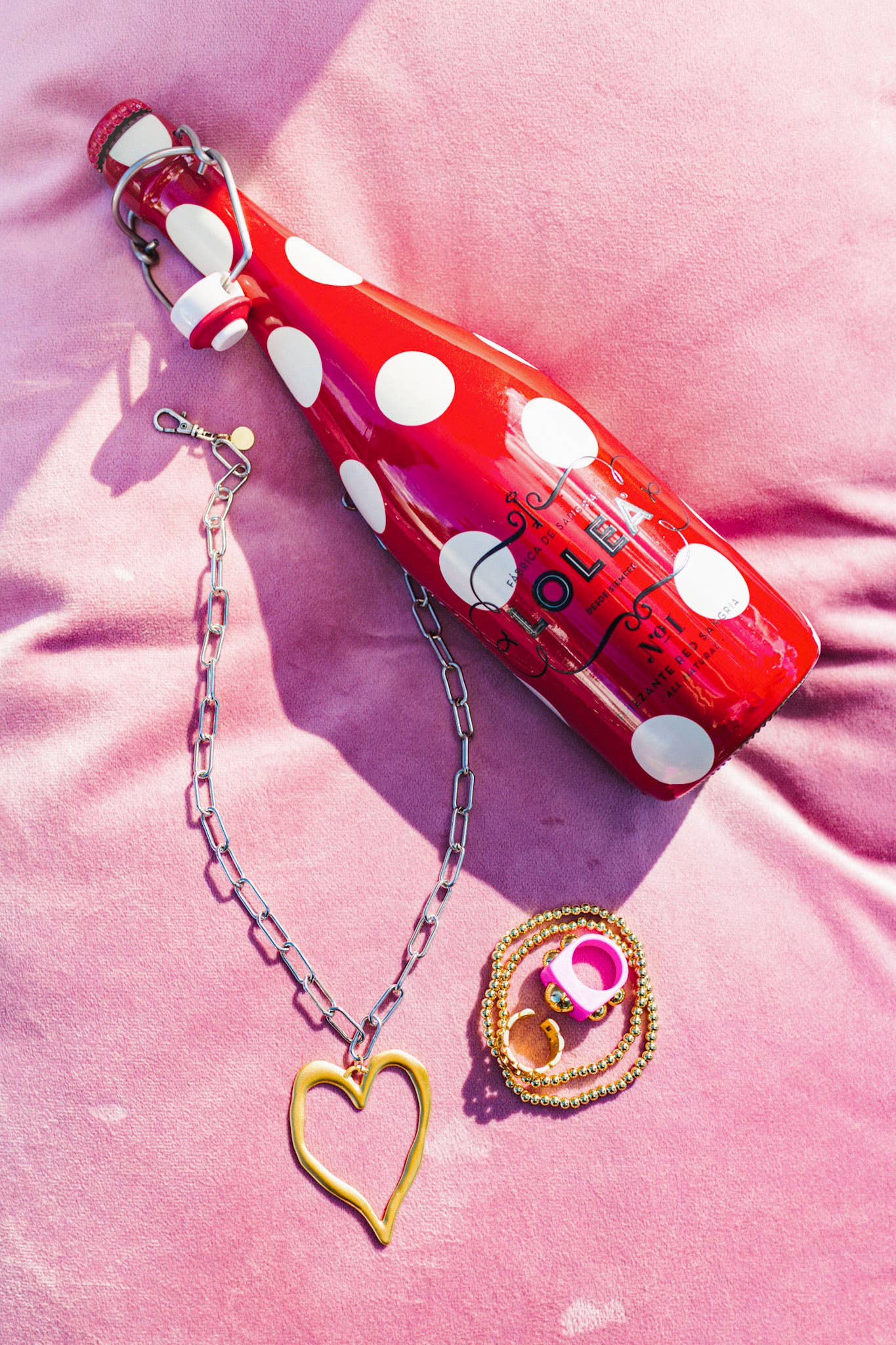 22K Gold Plated Open Heart Pendant/Charm Necklace