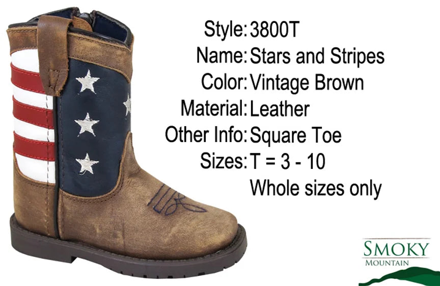 Smokey Mountain Boots | Stars and Stripes Boots