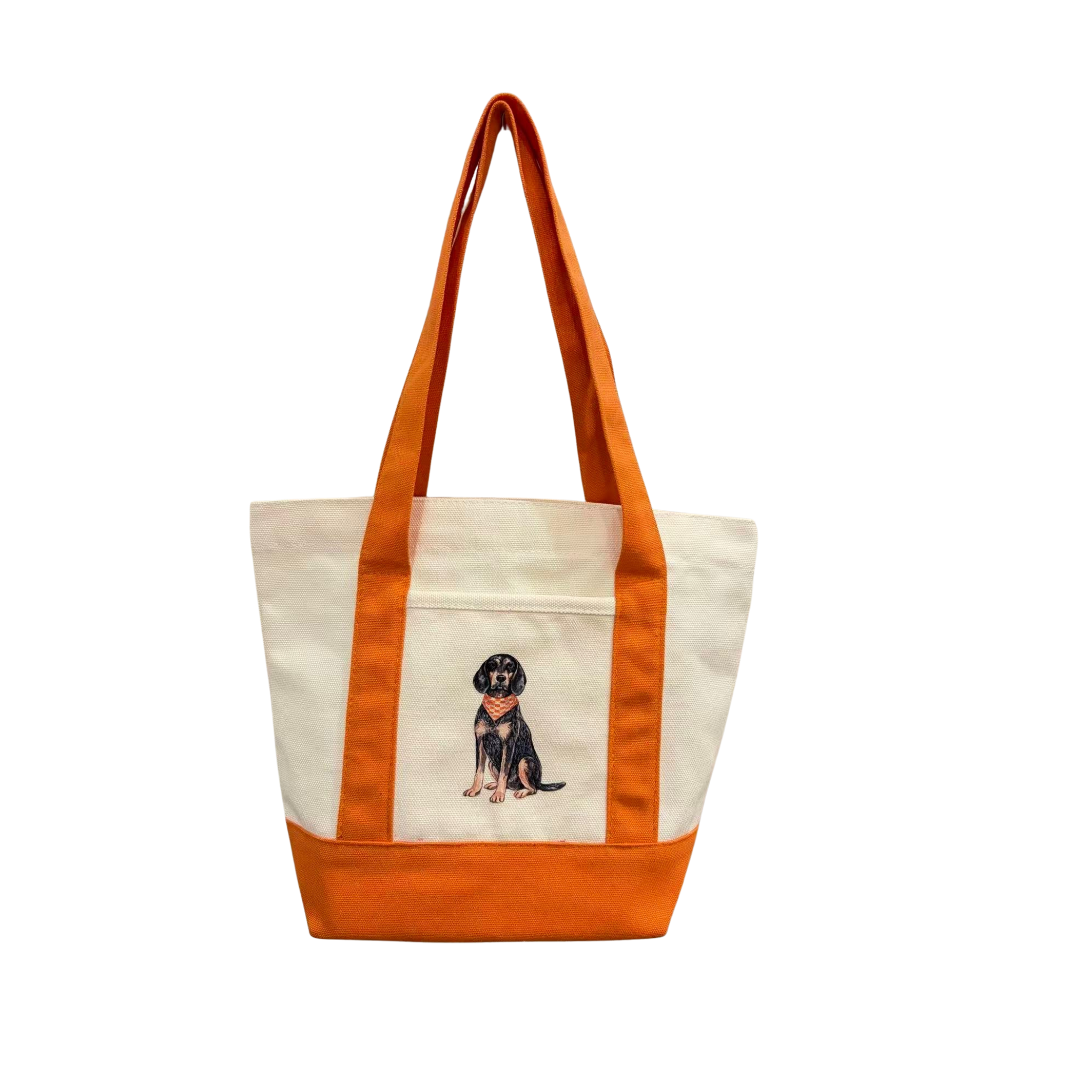 Sitting Watercolor Bluetick Coonhound Tote