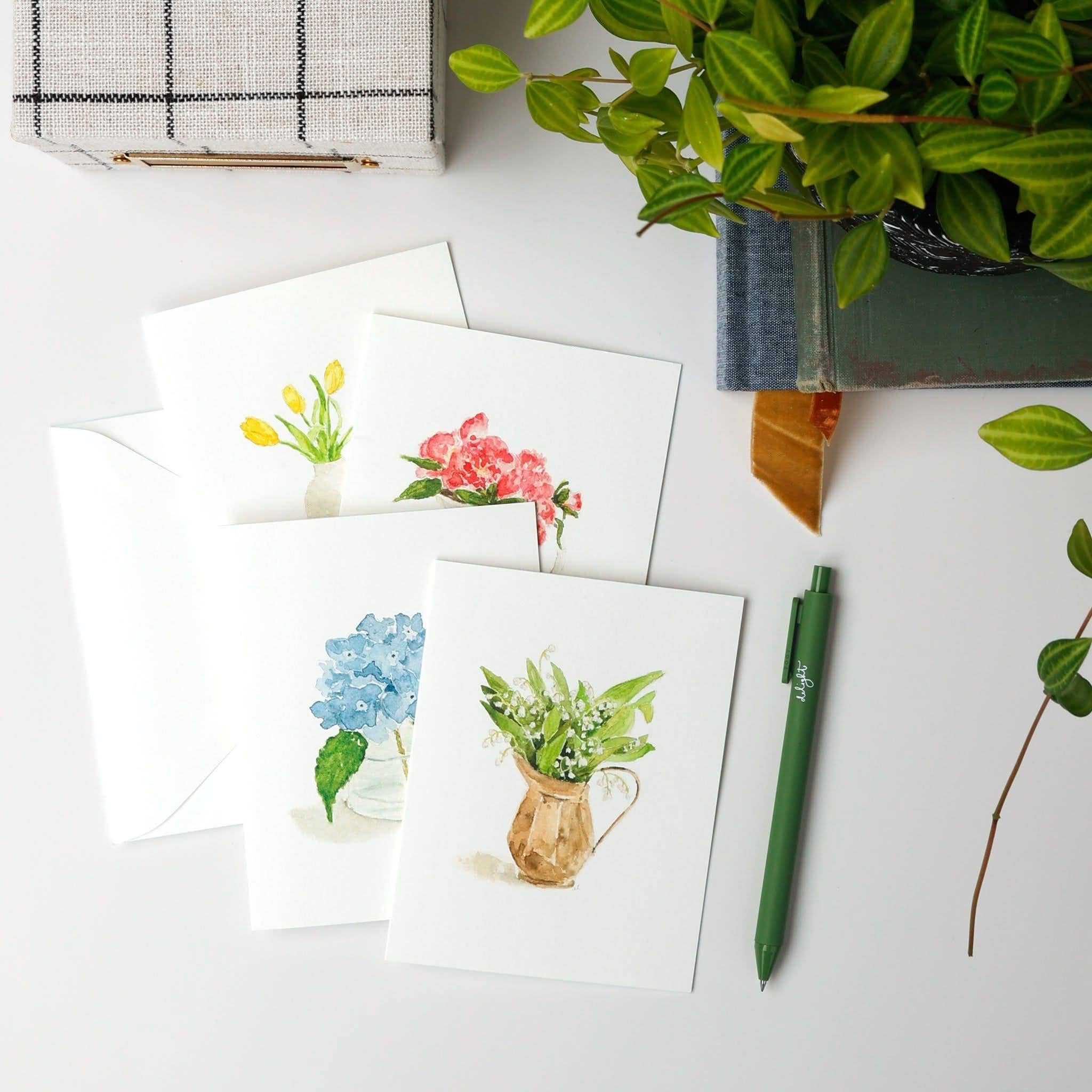 Flower assorted notecard set