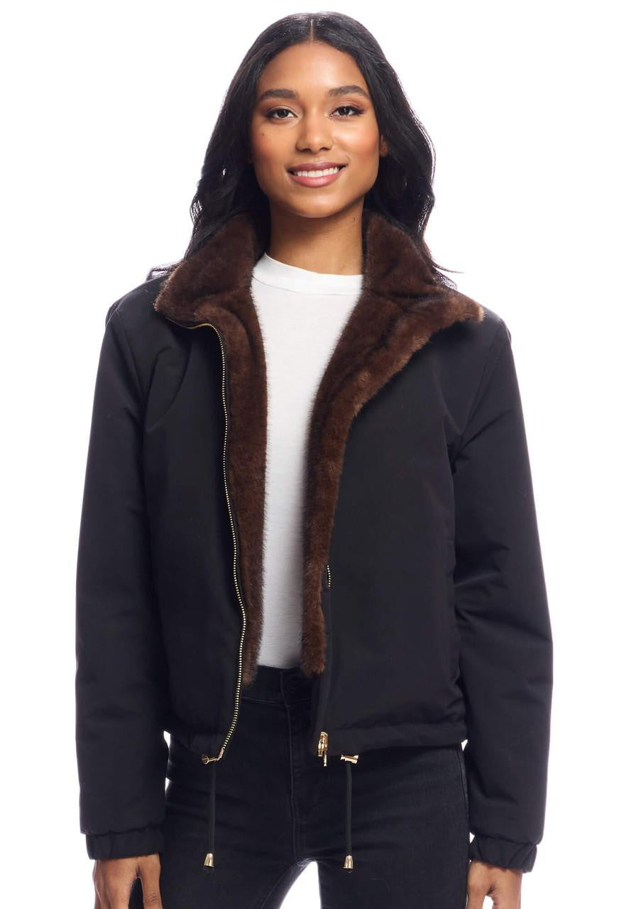 Fabulous Furs | Sable Insta Reversible Zip Jacket